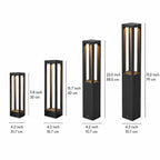 Adjustable Four-Beam Die-Cast Aluminum LED Bollard