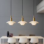 Adjustable Glass Stone LED Pendant Light