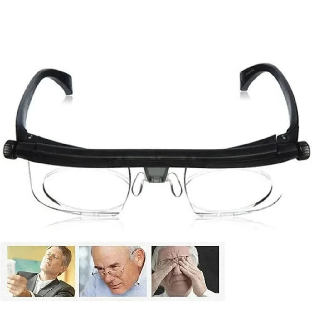 Adjustable Glasses Dial-Controlled Focus Universal Fit & Lightweight