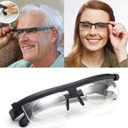 Adjustable Glasses Manual Focus Knobs Scratch-Resistant Lenses