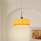 Adjustable Height Bauhaus Geometric Glass Pendant Light (E27 Compatible)