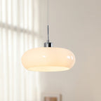 Adjustable Height Bauhaus Geometric Glass Pendant Light (E27 Compatible)