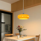 Adjustable Height Bauhaus Geometric Glass Pendant Light (E27 Compatible)