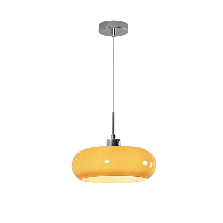 Adjustable Height Bauhaus Geometric Glass Pendant Light (E27 Compatible)