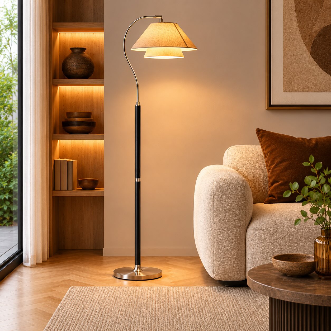 Adjustable Height Energy-Efficient LED Floor Lamp