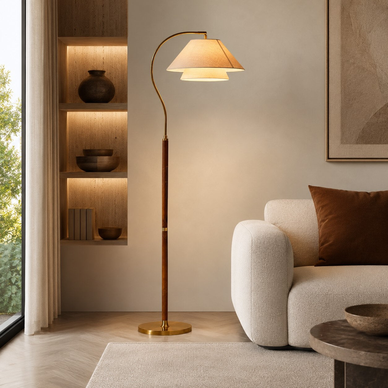 Adjustable Height Energy-Efficient LED Floor Lamp