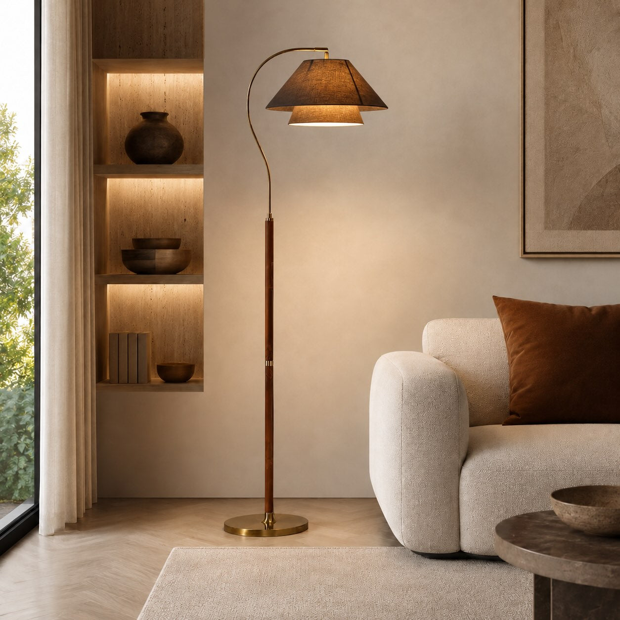 Adjustable Height Energy-Efficient LED Floor Lamp