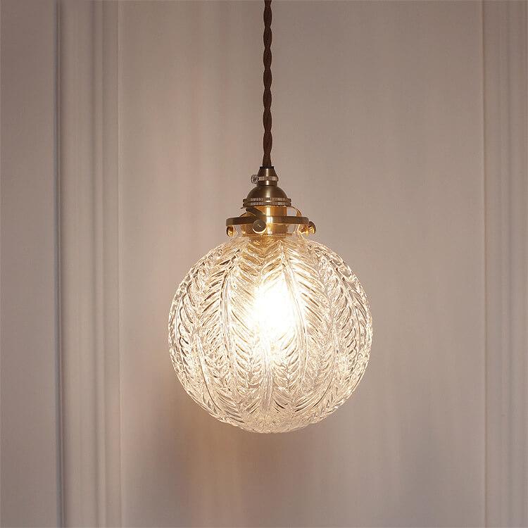 Adjustable Height Retro Lotus Glass Pendant Light (E14/G9 Compatible)