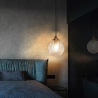 Adjustable Height Retro Lotus Glass Pendant Light (E14/G9 Compatible)