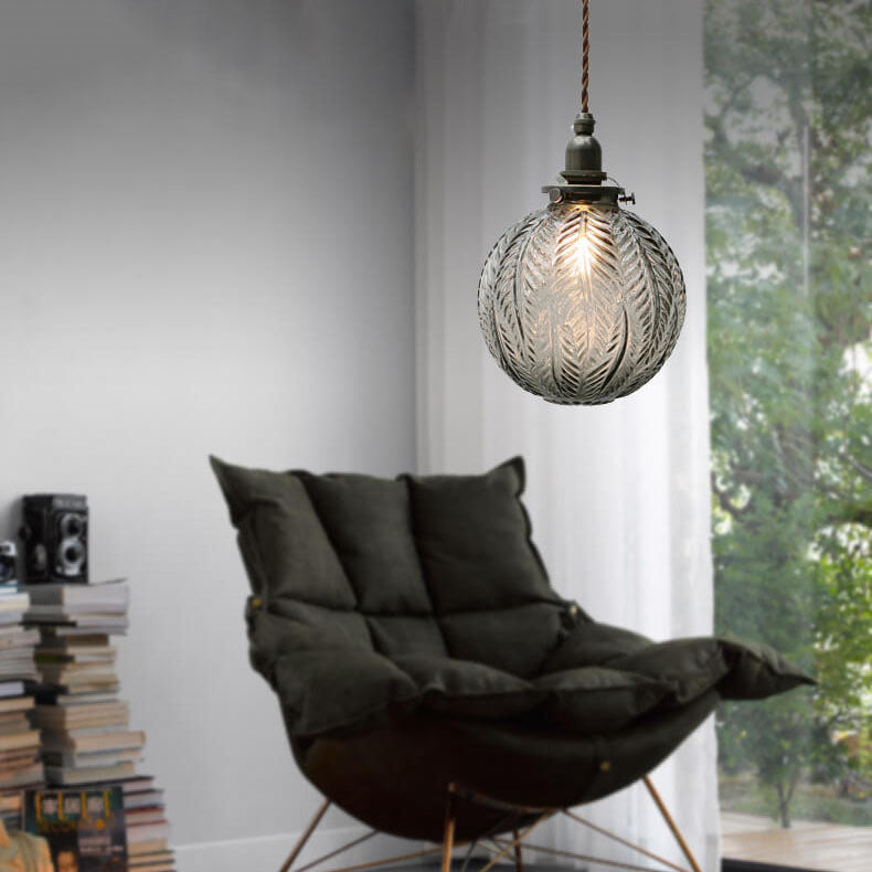 Adjustable Height Retro Lotus Glass Pendant Light (E14/G9 Compatible)