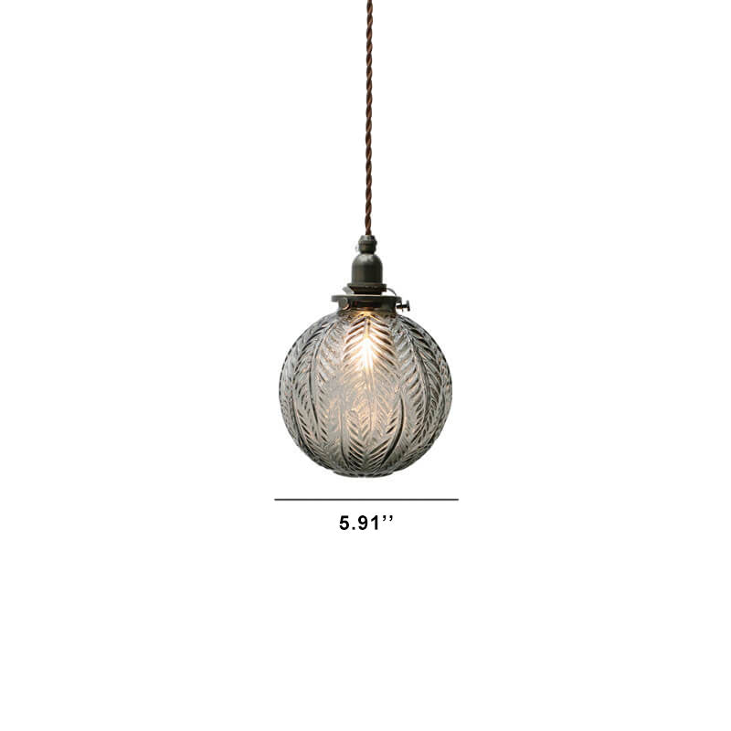 Adjustable Height Retro Lotus Glass Pendant Light (E14/G9 Compatible)
