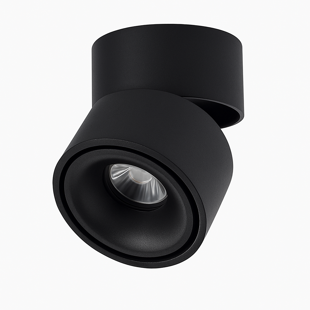 Adjustable Matte Aluminum Ceiling Spotlight (Surface-Mount)