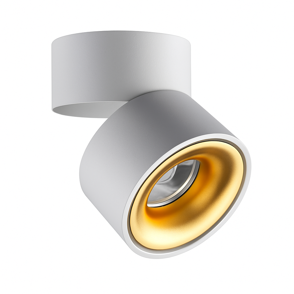 Adjustable Matte Aluminum Ceiling Spotlight (Surface-Mount)