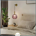Adjustable Mouth-Blown Ribbed Glass Pendant Lamp