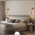 Adjustable Mouth-Blown Ribbed Glass Pendant Lamp