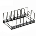 Adjustable Slots & Durable Iron Pot Lid & Utensil Organizer