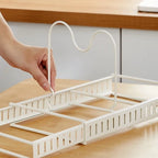 Adjustable Slots & Durable Iron Pot Lid & Utensil Organizer
