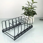 Adjustable Slots & Durable Iron Pot Lid & Utensil Organizer