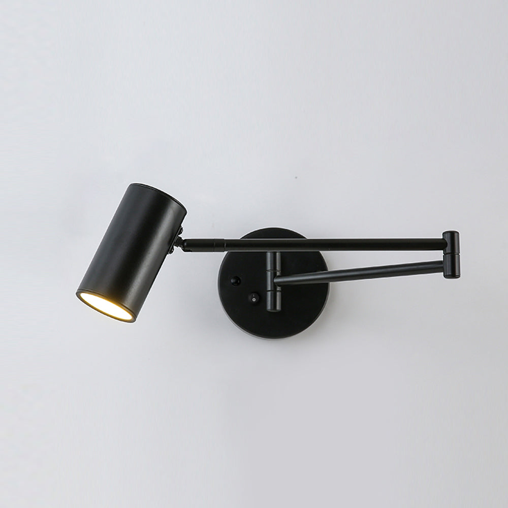 Adjustable Swing-Arm Iron Wall Sconce