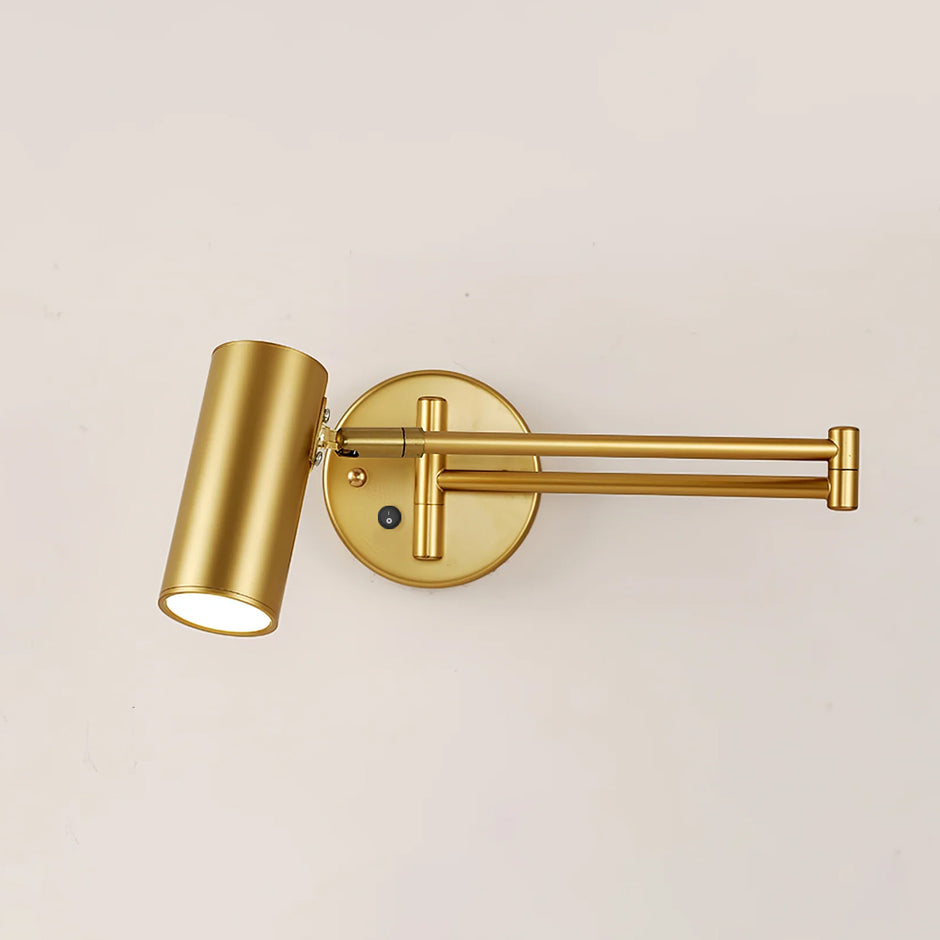 Adjustable Swing-Arm Iron Wall Sconce
