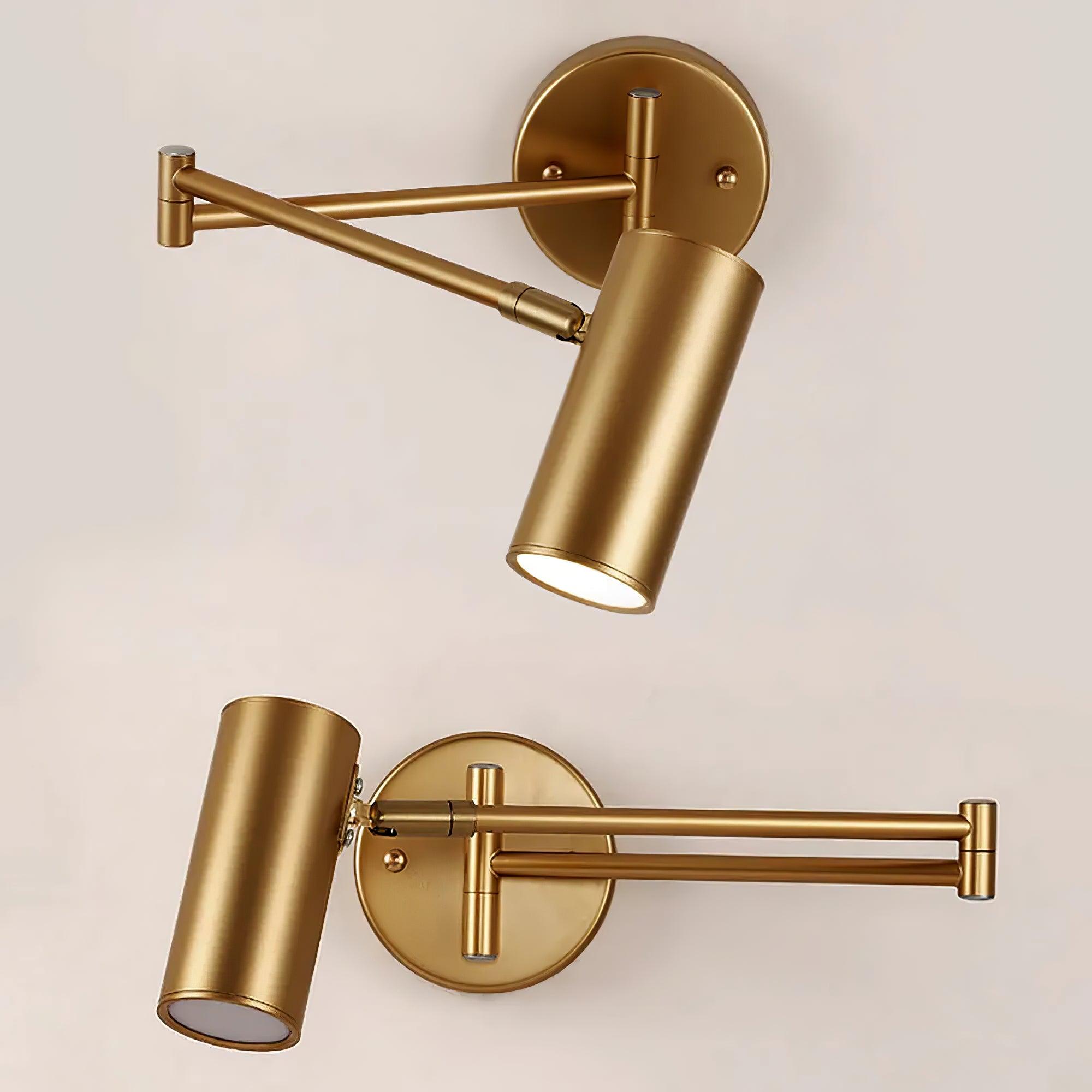 Adjustable Swing-Arm Iron Wall Sconce