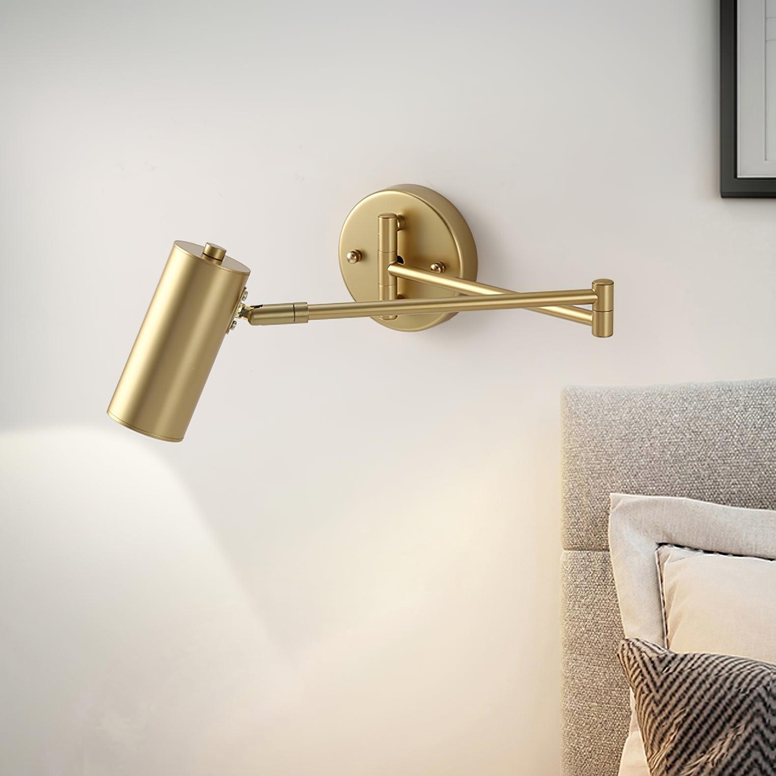 Adjustable Swing-Arm Iron Wall Sconce