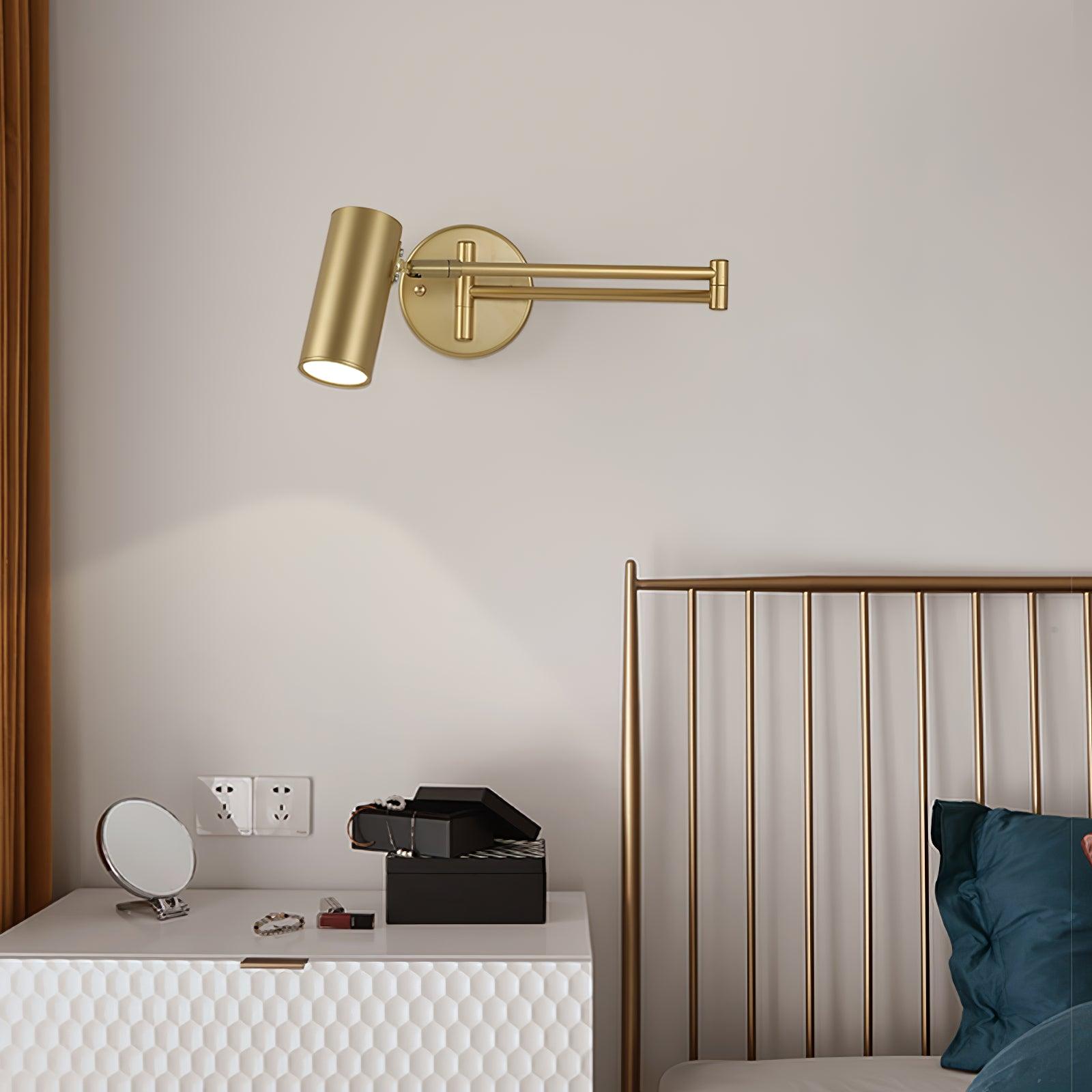 Adjustable Swing-Arm Iron Wall Sconce