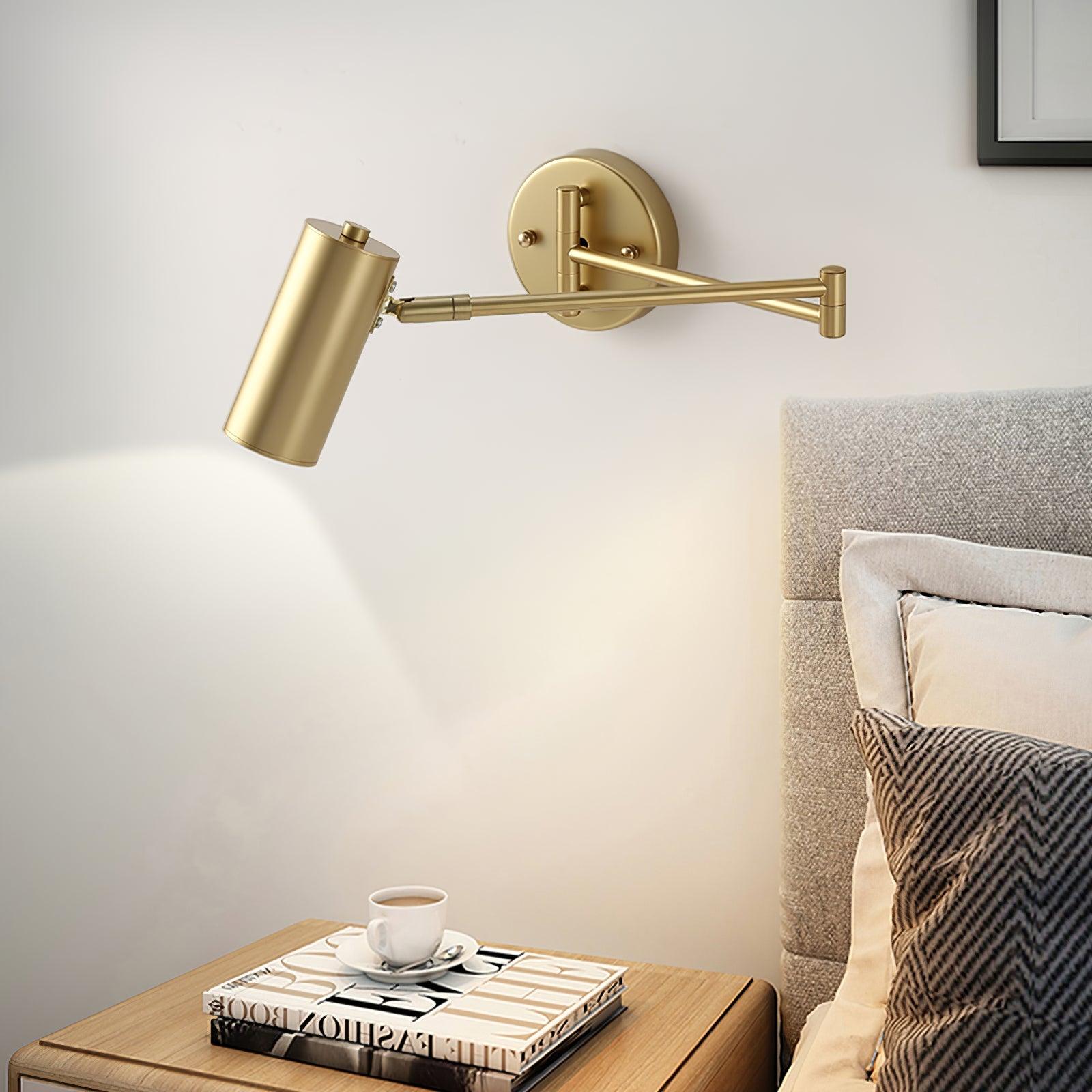 Adjustable Swing-Arm Iron Wall Sconce