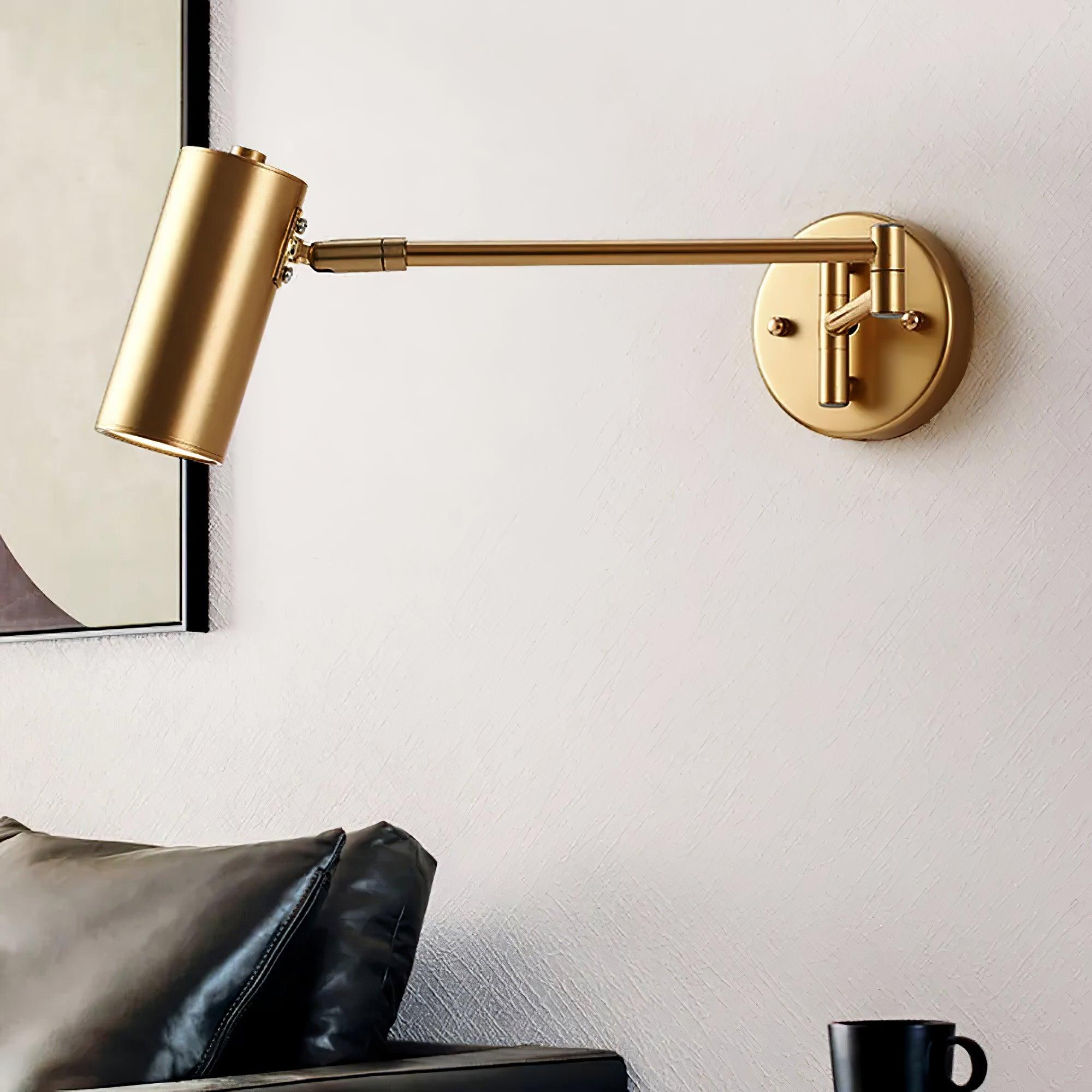 Adjustable Swing-Arm Iron Wall Sconce