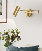 Adjustable Swing-Arm Iron Wall Sconce