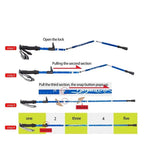 Adjustable Trekking Pole Foldable Telescopic Quick-Lock