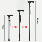 Adjustable Walking Stick Built-In Light & Emergency Alert