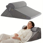 Adjustable Wedge Pillow Memory Foam Washable Cover