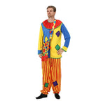 Adult Clown Costume Colorful Comfortable Optional Wig