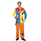Adult Clown Costume Colorful Comfortable Optional Wig