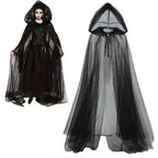 Adult Costume Cape Hooded Lightweight Adjustable Length