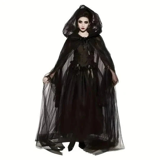 Adult Costume Cape Hooded Lightweight Adjustable Length