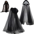 Adult Costume Cape Hooded Lightweight Adjustable Length