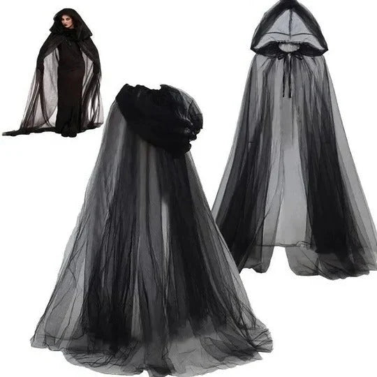 Adult Costume Cape Hooded Lightweight Adjustable Length
