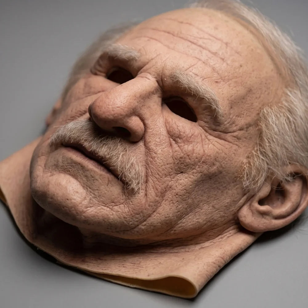 Adult Halloween Mask Movable Jaw Natural Latex