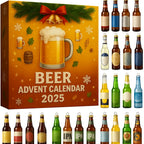 Advent Calendar 24 Alcohol-Free Resin Bottle Ornaments