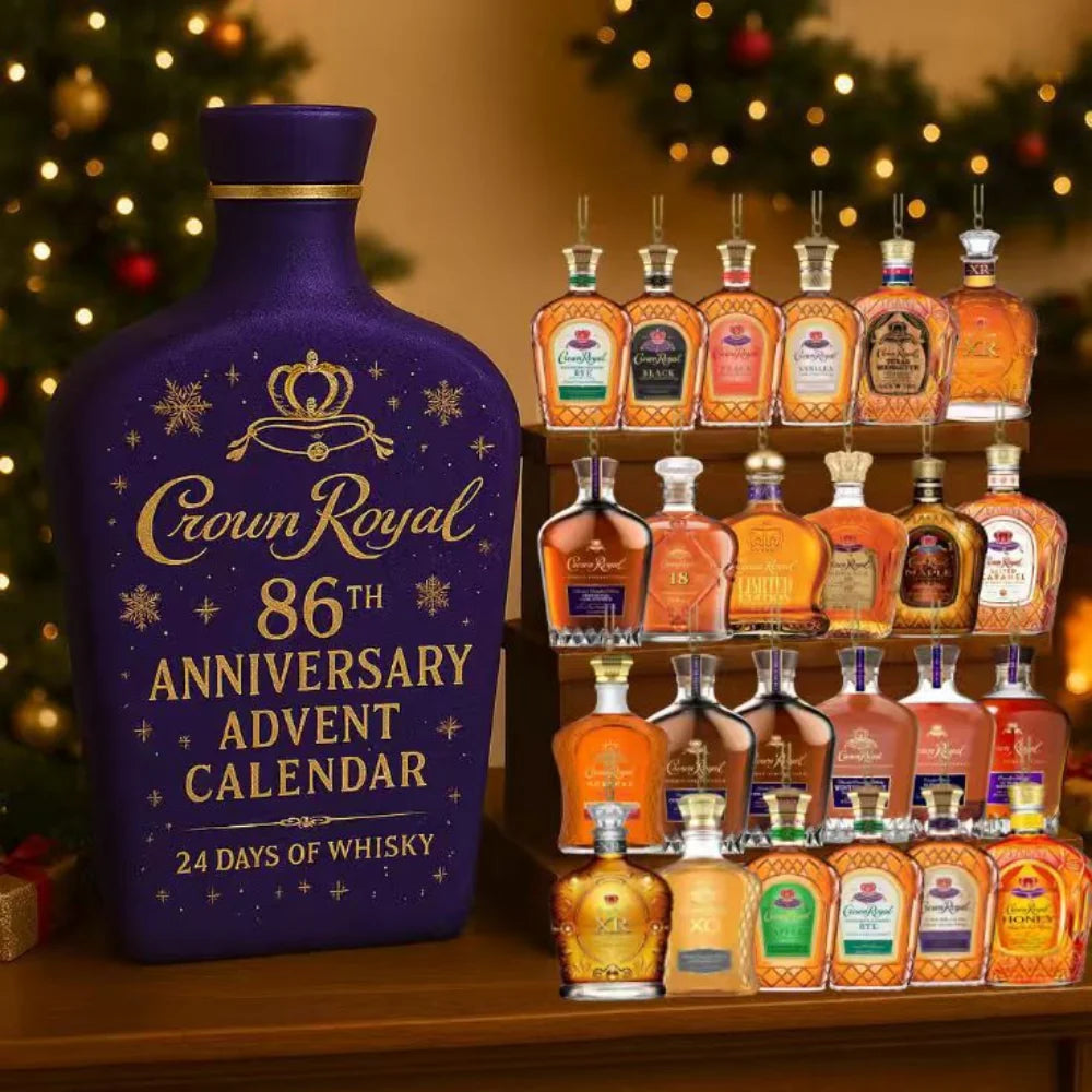 Advent Calendar 24 Alcohol-Free & Reusable Bottle Ornaments