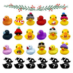 Advent Calendar 24 Christmas Bath Ducks Non-Toxic