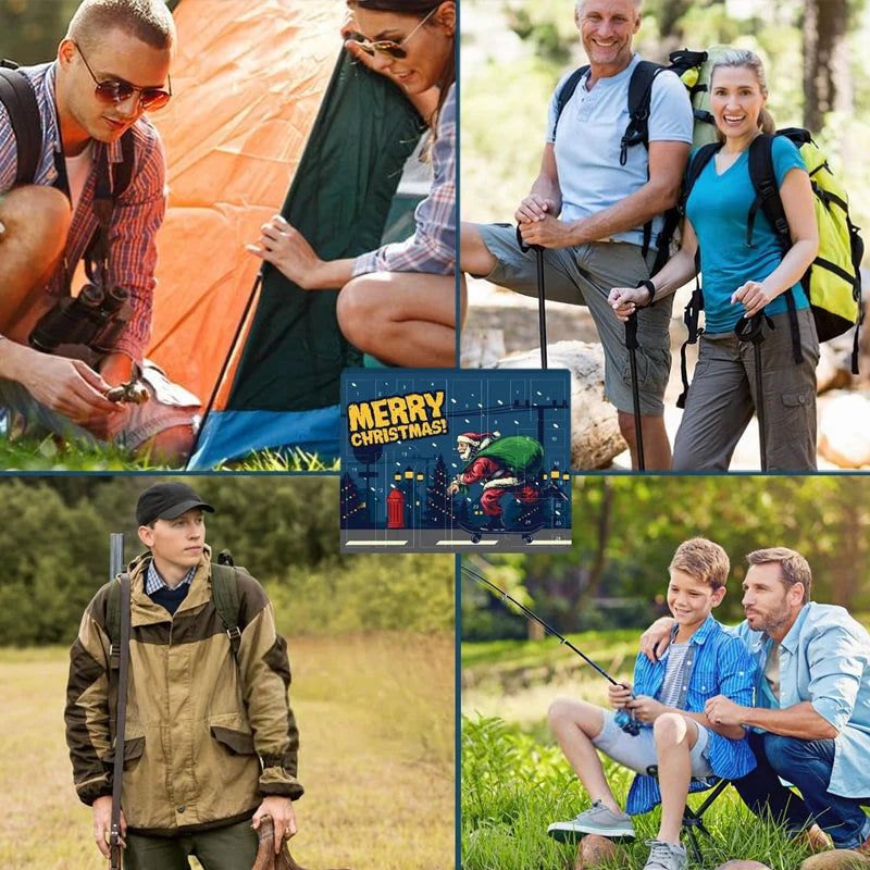 Advent Calendar 24-Day Compact Outdoor Survival Kit