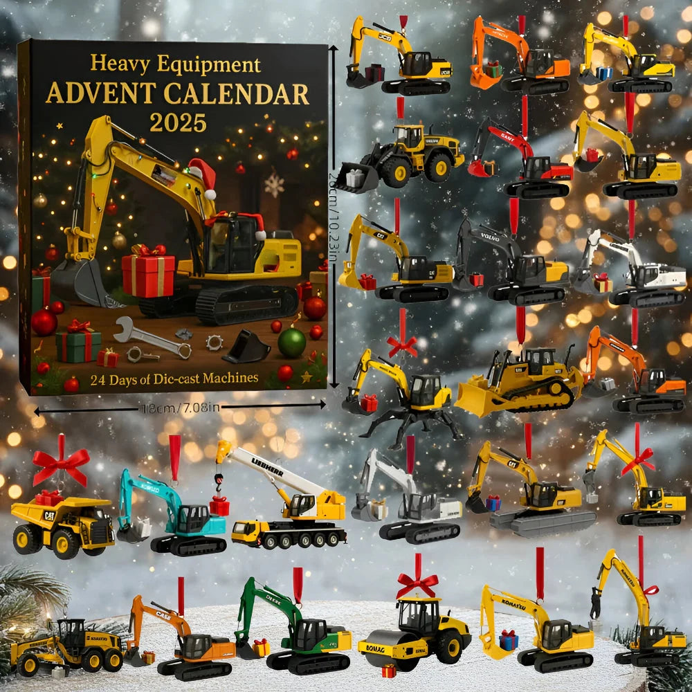 Advent Calendar 24 Metal Die-Cast Construction Vehicles