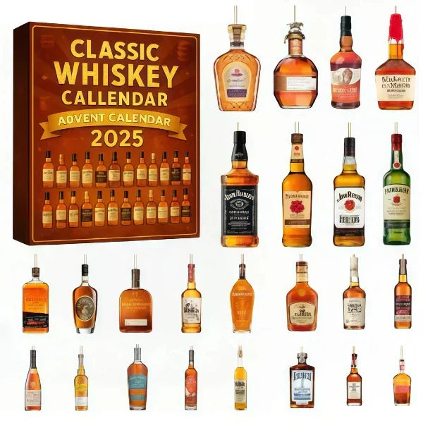 Advent Calendar 24 Mini Bottle Ornaments for Christmas Countdown