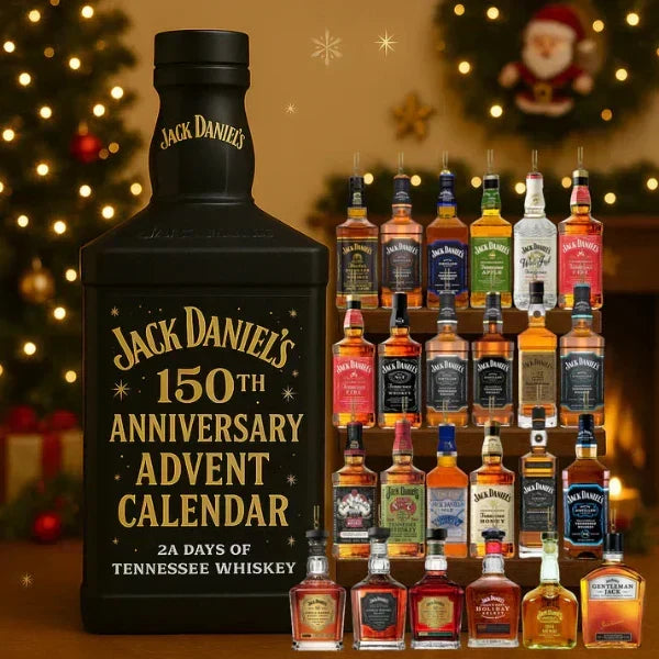 Advent Calendar 24 Mini Bottle Ornaments for Christmas Countdown