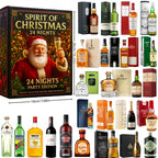 Advent Calendar 24 Mini Bottle Ornaments for Christmas Countdown