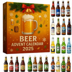 Advent Calendar 24 Mini Bottle Ornaments for Christmas Countdown