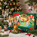 Advent Calendar 24 Mini Plush Animals Reusable Storage Box